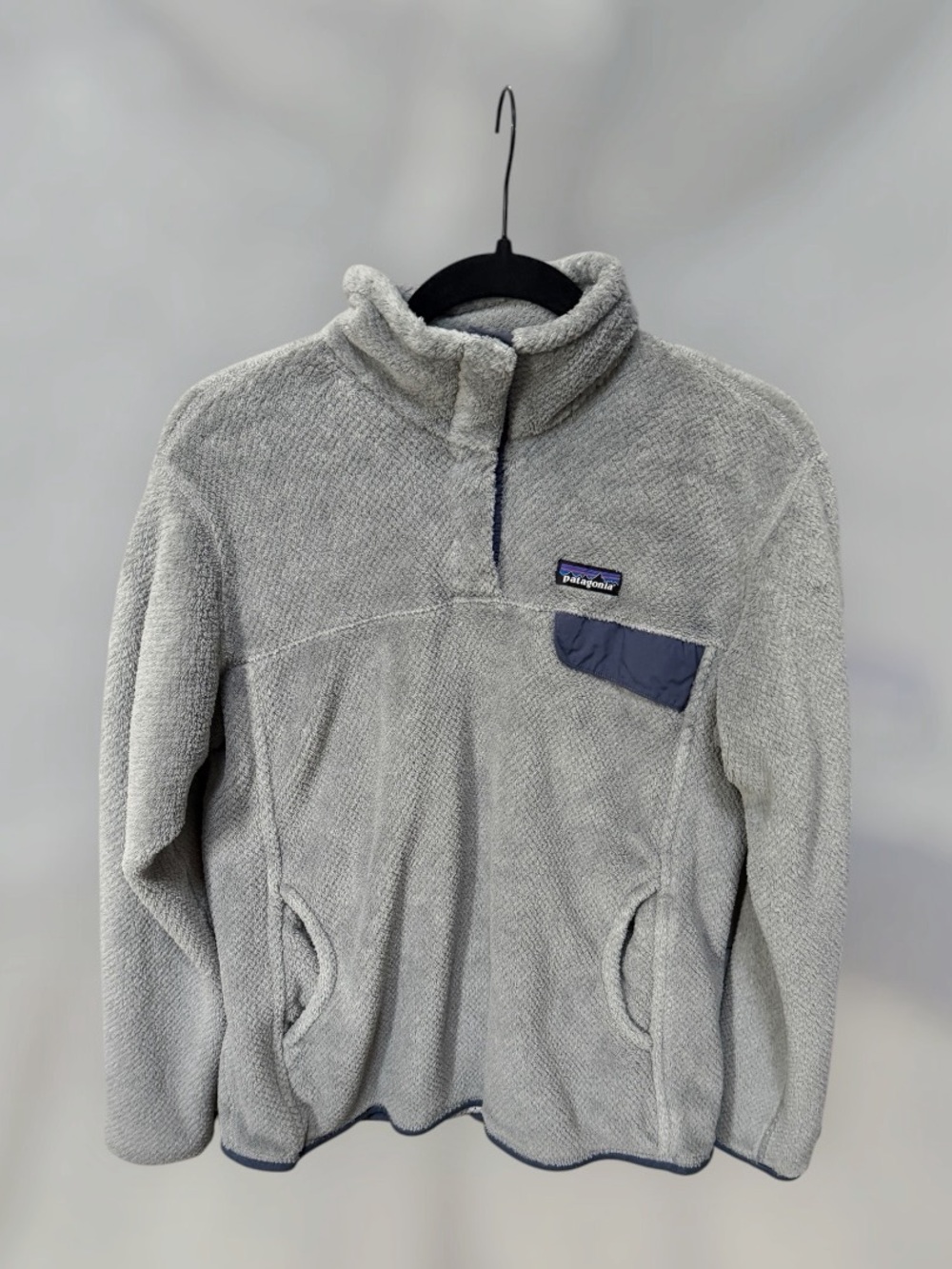 Patagonia snap down fleece pullover